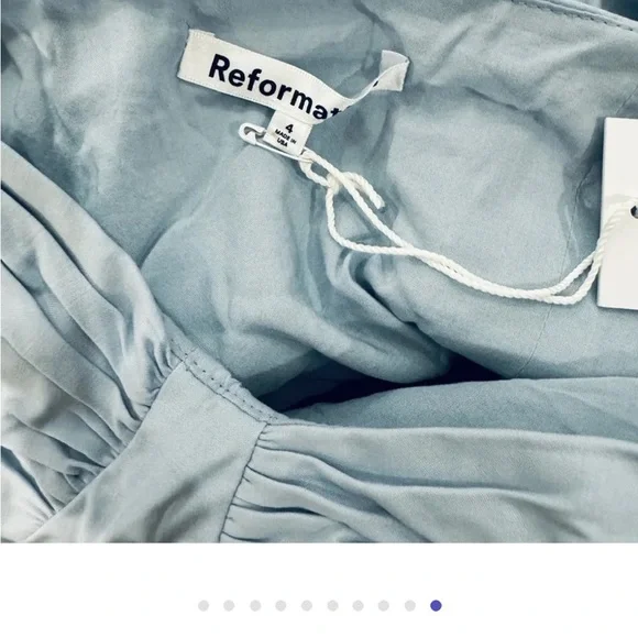 Reformation blue mini dressNEW